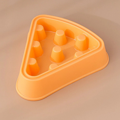Pizza Shaped Slow Feeder Dog Bowl