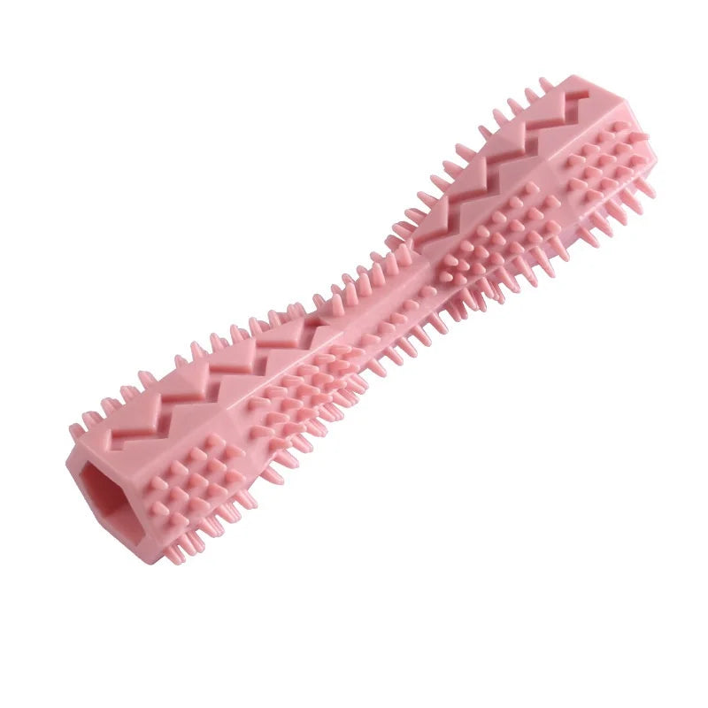 Dog Toothbrush Durable Dog Chew Toy Stick Soft Rubber Tooth