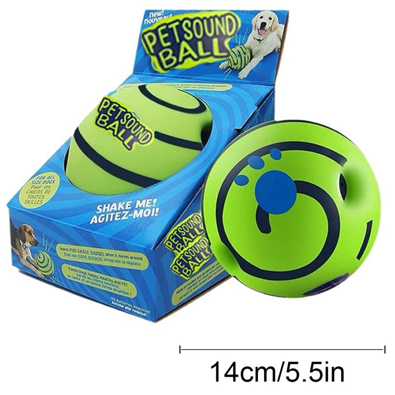 Dog Toy Wobble Wag Giggle Glow Ball Interactive Toy Fun