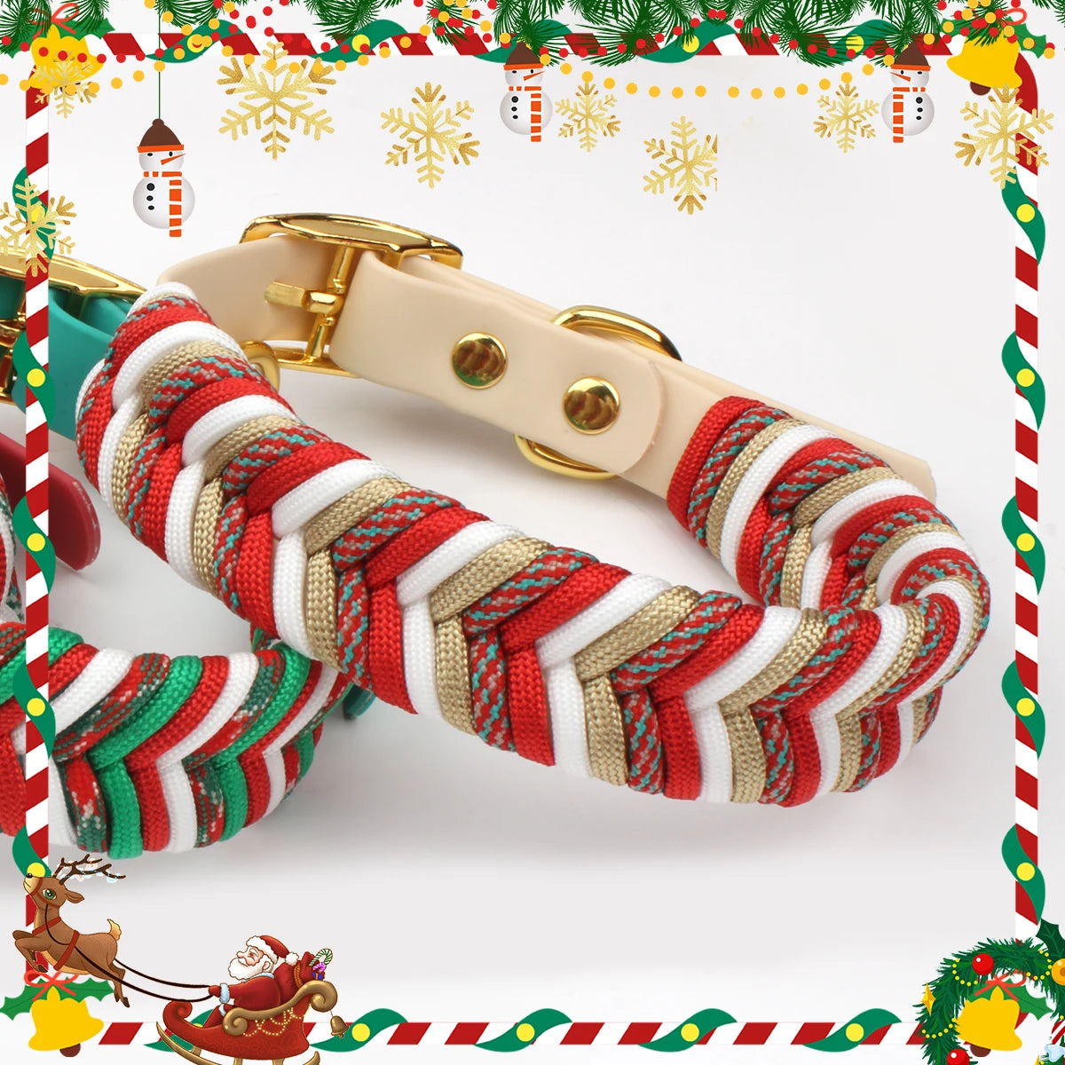 Durable Nylon Pet Dog Collar For Christmas Gifts