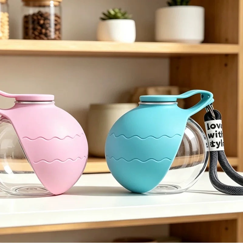 Portable Pet Dog Water Bottle With Collapsible Silicone Bowl