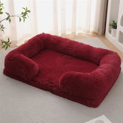 Luxury Winter Warm Large Dog Sofa Bed Dog Kneel Cat Mats House Cushion