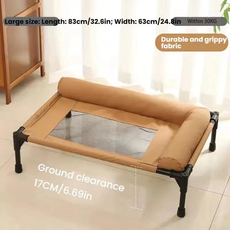 Elevated Cooling Mesh Dog Cot Breathable Moisture Resistant Bed