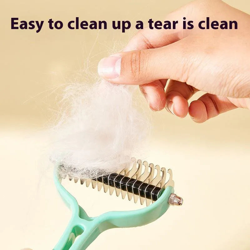 Cat Brush Cat Fur Knot Cutter Pets Hair Removal Comb