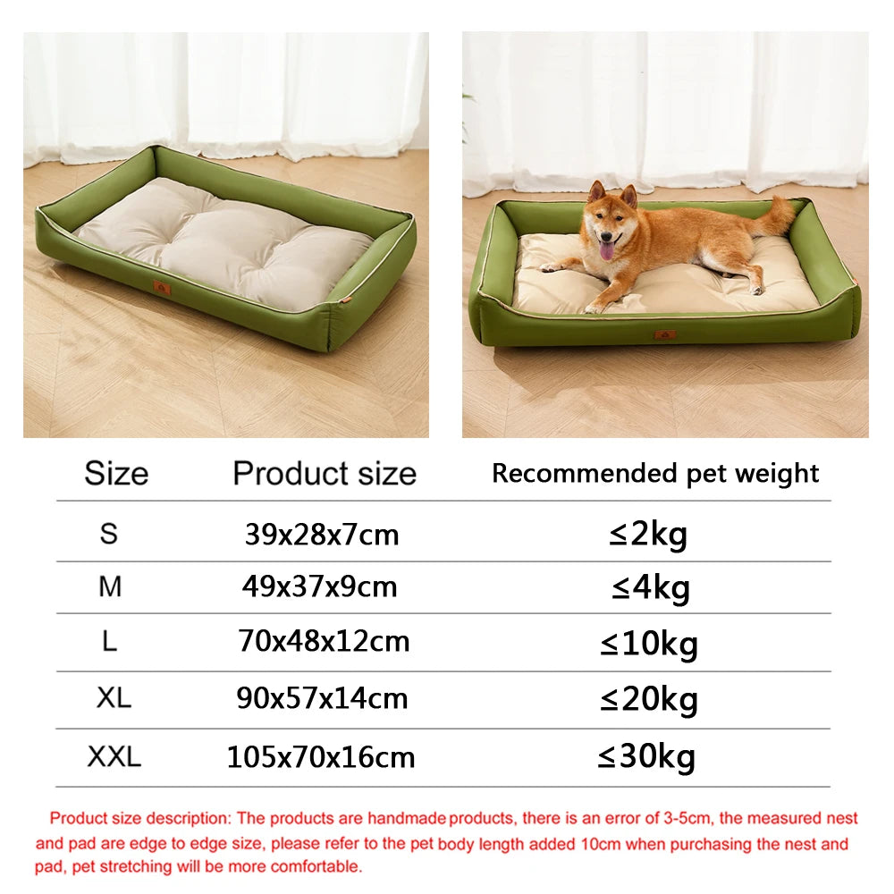 Four Season Square Dog Bed for Large Dog Mattress Bite-resistant