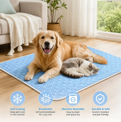 1PC A Pet Cooling Pad Ceiling Washable And Anti Slip Bottom