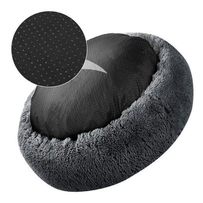 Dog Bed Donut Big Large Round Basket Winter Plush Beds for Dogs