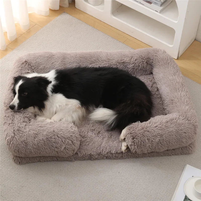 Luxury Winter Warm Large Dog Sofa Bed Dog Kneel Cat Mats House Cushion