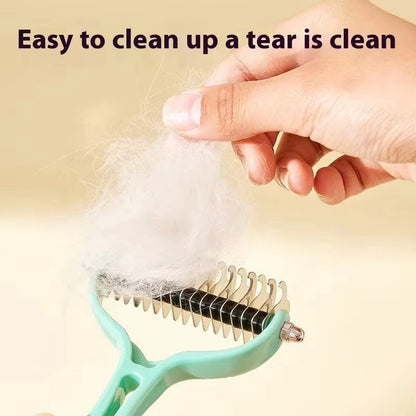 Cat Brush Cat Fur Knot Cutter Pets Hair Removal Comb