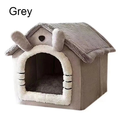 Foldable Pet House Removable Washable Cat House Puppy Cave Sofa Four Seasons