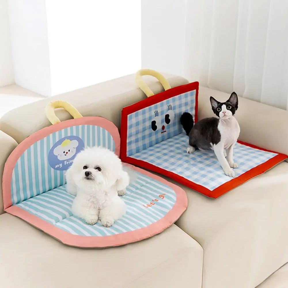 Washable Cartoon Pet Cooling Mat anti-scratch Ice Gel Dog Cat Sleeping Pad