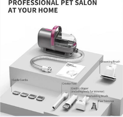 Grooming Vacuum Kit with High Performance Vacuum Suction for Cat And Dog Shedding