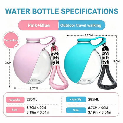 Dog and Cat Drinking Bowl, with Lanyard and Hook, Compact, Pet Feeder