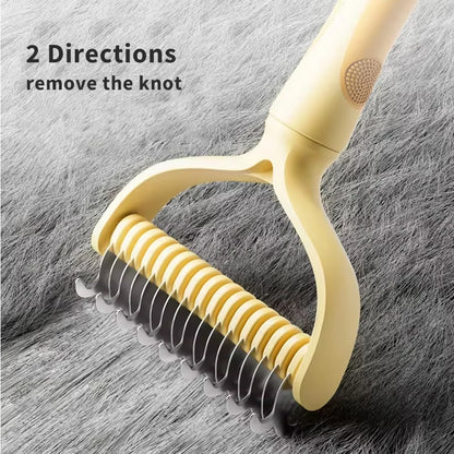 Cat Brush Cat Fur Knot Cutter Pets Hair Removal Comb