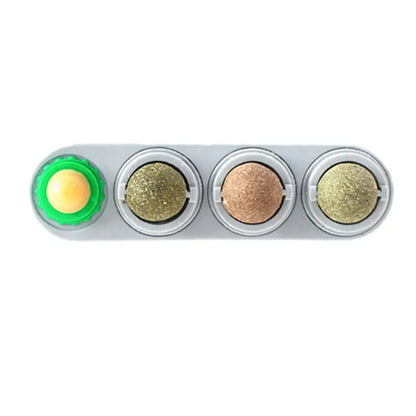 4 in 1 Rotating Catnip Silver Vine Ball Teeth Cleaning