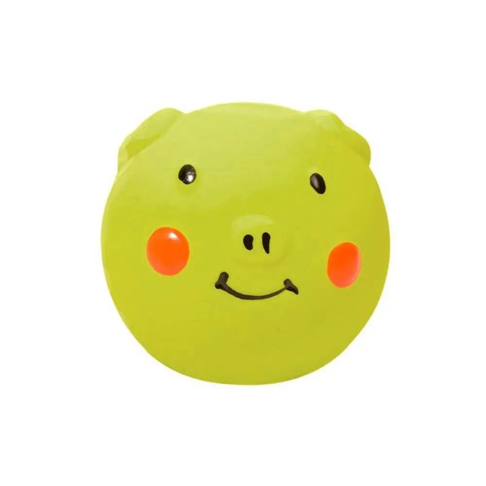 Pet Biting Toys Cartoon Latex Squeaky Dog Toys Soft Bite Resistant Pig Pet Squeaky Toys Colorful Doy Molar Self Happy
