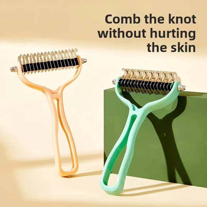 Cat Brush Cat Fur Knot Cutter Pets Hair Removal Comb