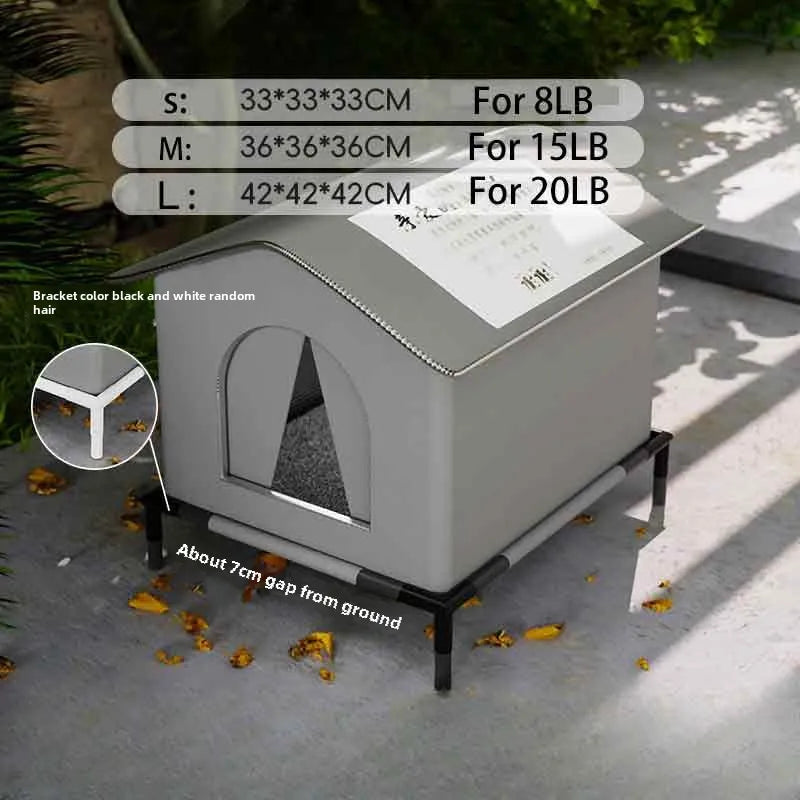 Stray Cat dog House Waterproof Outdoor Winter Warm Pet Cave Sleeping Beds