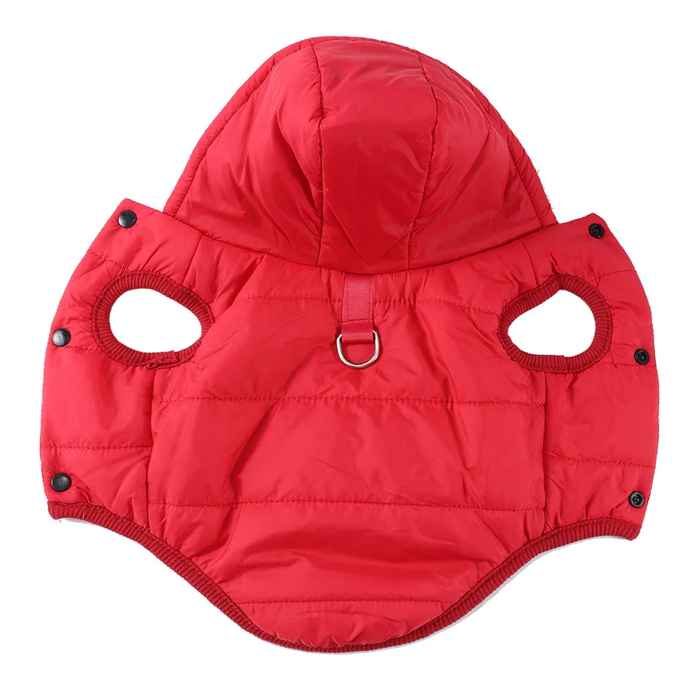 Windproof Hooded Dog Jacket Coat For Small Medium Dogs