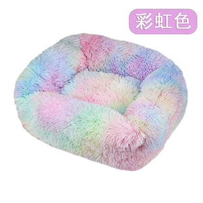 Dog Bed Super Soft Washable Long Plush Pet Kennel Deep Sleep Dog House Velvet Mats Sofa Pet Cat Bed For Dog Basket