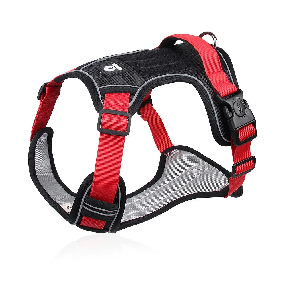 Reflective Dog Harness 1680D Waterproof Oxford Harness