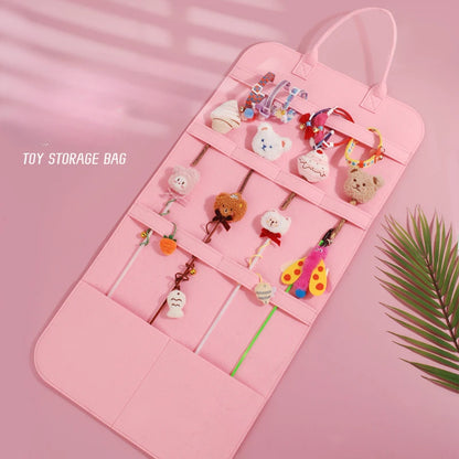 Pet Storage Bag Cat Toy Storage for Cat Stick Toys Catnip