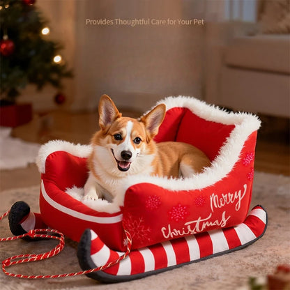 Christmas Washable Dog Sofa Bed Nest Dog Bed Sled