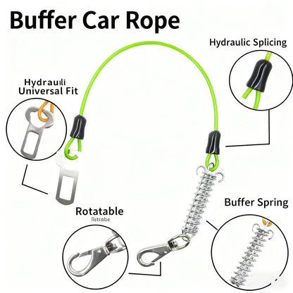 Chew-Proof Pet Car Safety Belt Dog Car Harness Shock Absorber