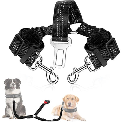 Pet Seat Vehicle Dog Harness Lead Clip Adjustable Pet Cat Dog Car