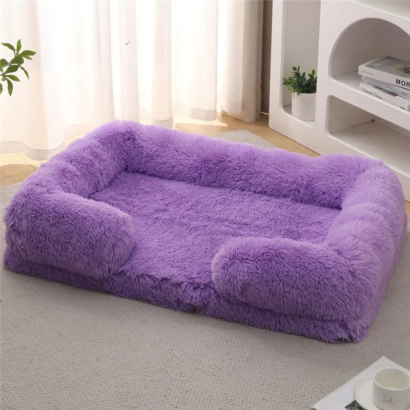 Luxury Winter Warm Large Dog Sofa Bed Dog Kneel Cat Mats House Cushion