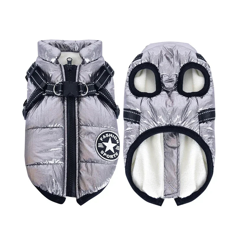 Winter Dog Clothes for Small Dogs Warm Fleece Large Dog Jacket