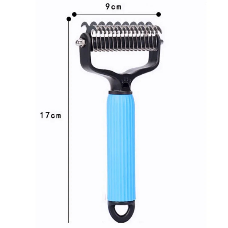 Dog Comb Knife Dogs Combs Double-sided Pet Hair Remover