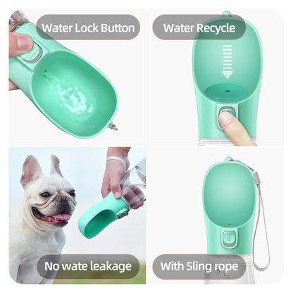 Dog Water Bottle For Pet Dogs Cats Water Feeder Bowls Outdoor