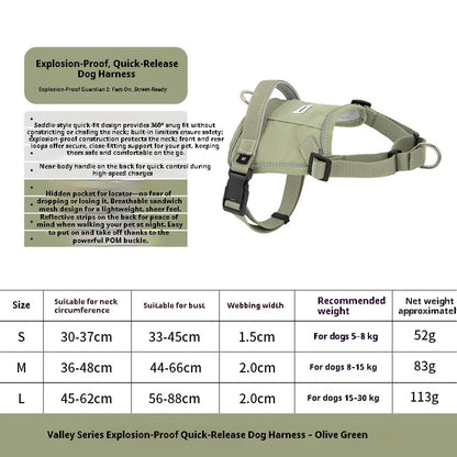 Dog Harness No Pull Easy On Escape Proof Adjustable Reflective Breathable