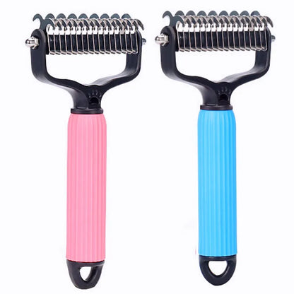 Dog Comb Knife Dogs Combs Double-sided Pet Hair Remover