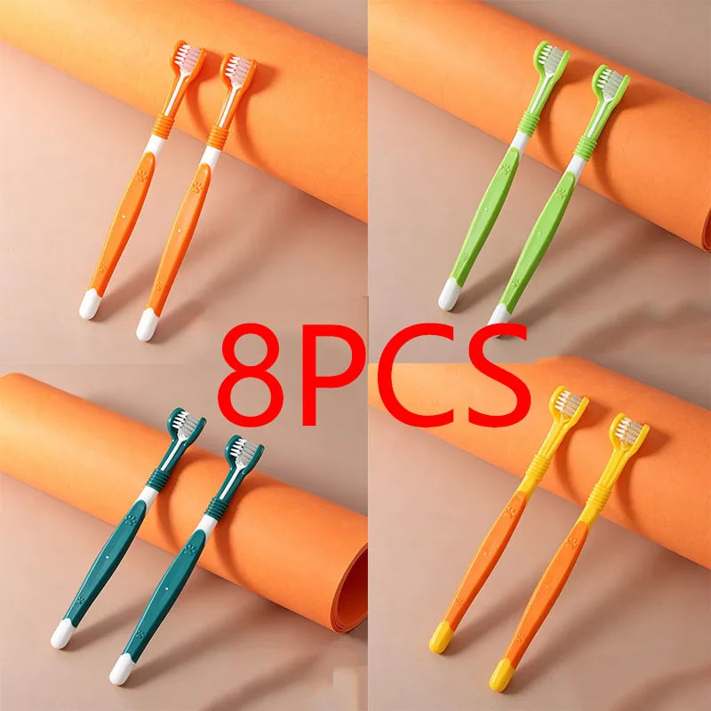 Dog Plastic Toothbrush Removing Tartar Cleaning Mouth Pet Care