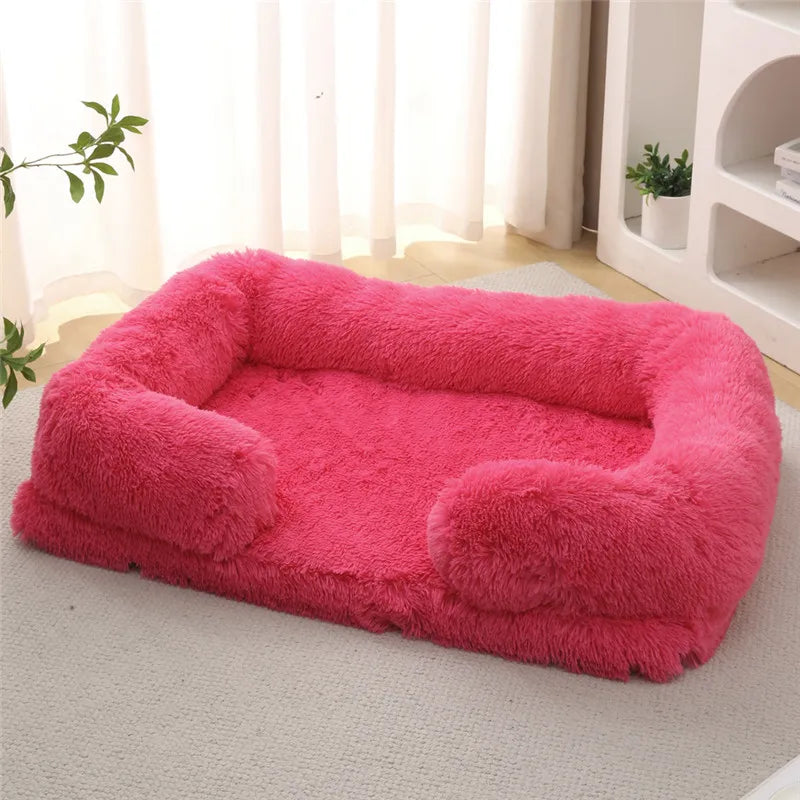 Luxury Winter Warm Large Dog Sofa Bed Dog Kneel Cat Mats House Cushion