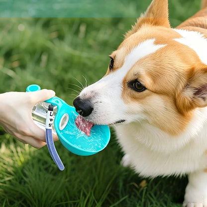 Portable Pet Dog Water Bottle With Collapsible Silicone Bowl