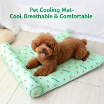 Cooling Dog Mat Summer Pad Breathable Pet Bed Sofa