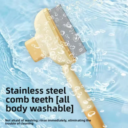 Self-Cleaning One-Button Dog Comb Pet Hair Remover