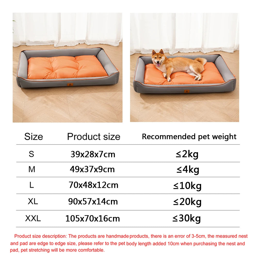 Four Season Square Dog Bed for Large Dog Mattress Bite-resistant
