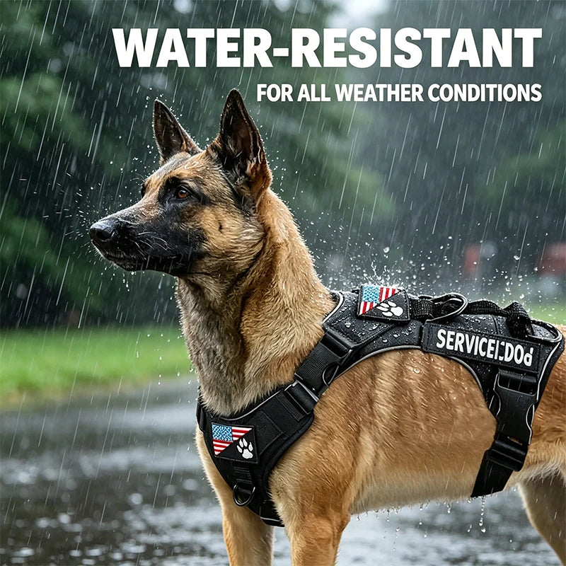 Reflective Dog Harness Vest Adjustable Soft Oxford Inner Mesh