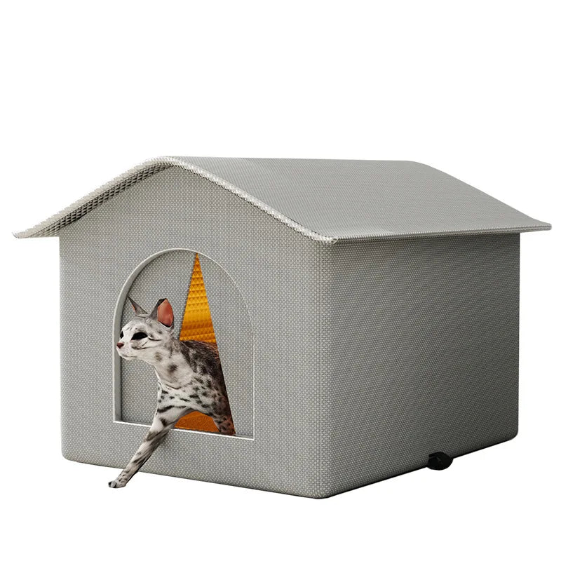 Stray Cat dog House Waterproof Outdoor Winter Warm Pet Cave Sleeping Beds
