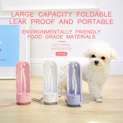 Portable Foldable Dog Water Bottle Pet Outdoor Walking Puppy Leakproof