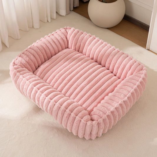 Rectangle Plush Dog Bed Winter Warm Mat Small Medium Big Pet Cat Dog