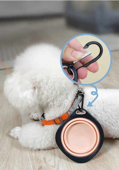 Pet Folding Silicone Bowl Collapsible Pet Outdoor
