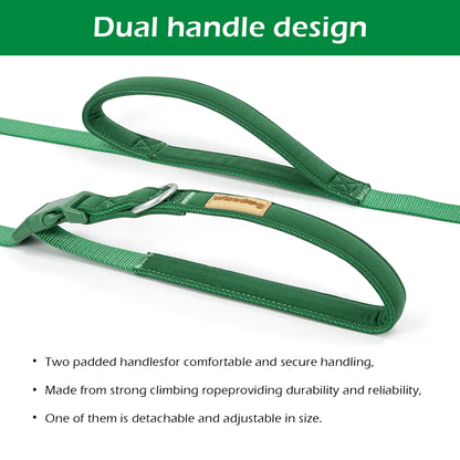 3M 5M Double Handle Hands Free Crossbody Dog Leash Adjustable