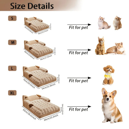 Autumn Winter Warm Dog Bed Anti-Slip Large Space Removable