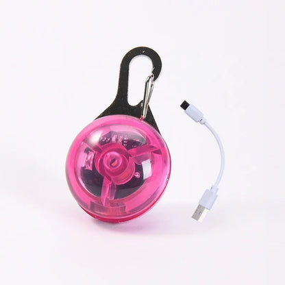 LED Pet Dog Collar USB/Battery Luminous Night Light Collar