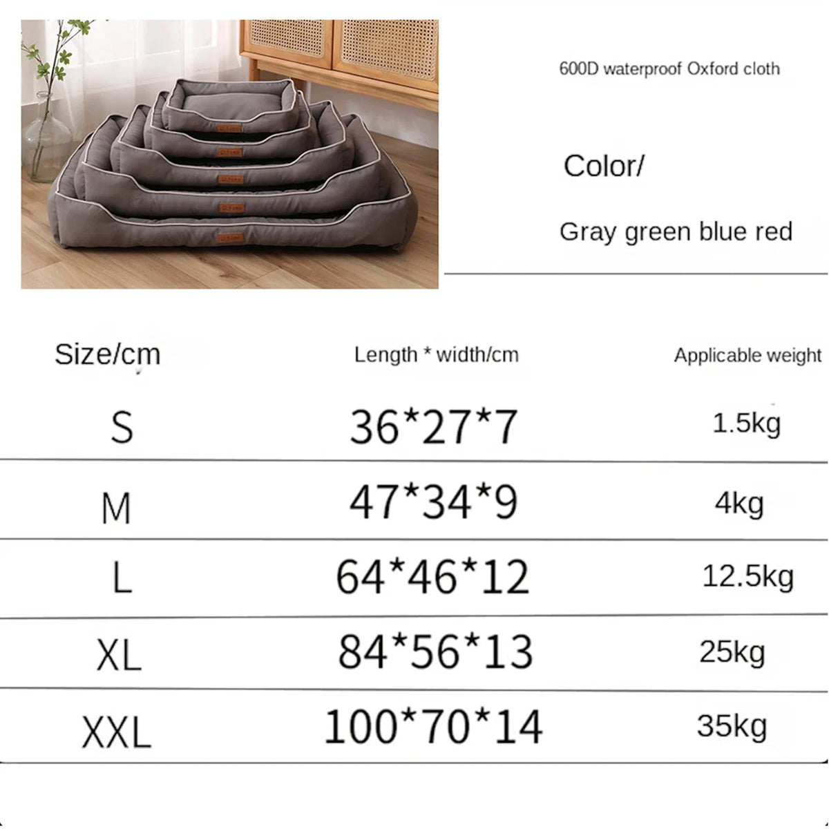 Luxury Bed for Dog Scratch Resistant Wear-resistant Waterproof Winter Pad